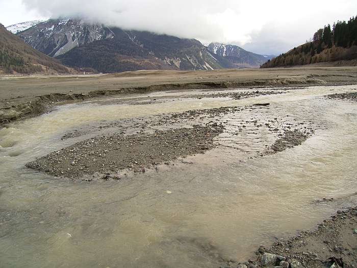 Lokation: Südtirol, Reschen Kategorien: See, Winter, Datum: 30.03.2005